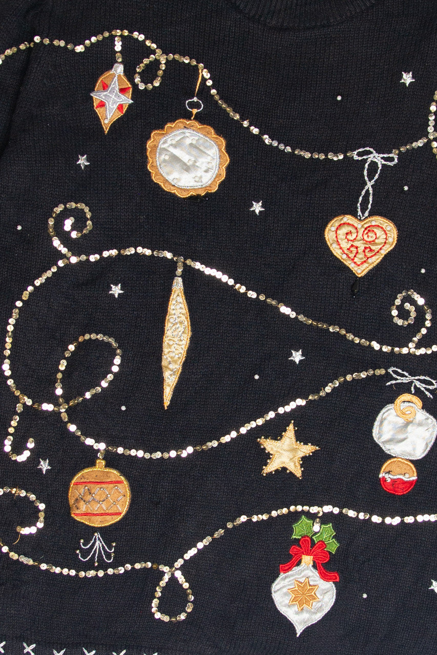 Vintage Black Ugly Christmas Pullover 61848