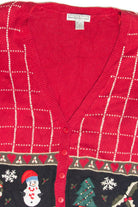 Vintage Red Ugly Christmas Cardigan 61851
