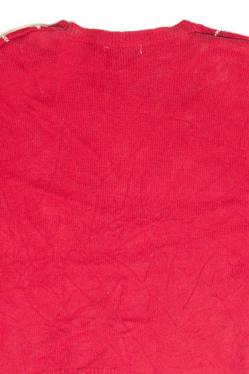 Vintage Red Ugly Christmas Cardigan 61851