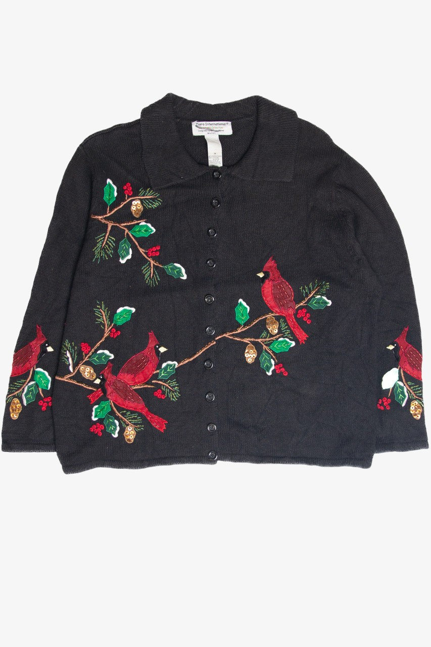 Vintage Black Ugly Christmas Cardigan 61856
