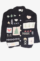 Vintage Black Ugly Christmas Cardigan 61857