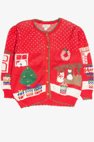 Vintage Red Ugly Christmas Cardigan 61865