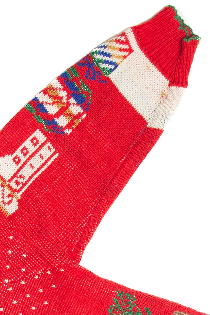 Vintage Red Ugly Christmas Cardigan 61865
