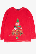 Vintage Red Ugly Christmas Pullover 61866