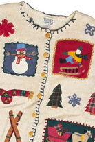 Vintage Beige Ugly Christmas Cardigan 61869
