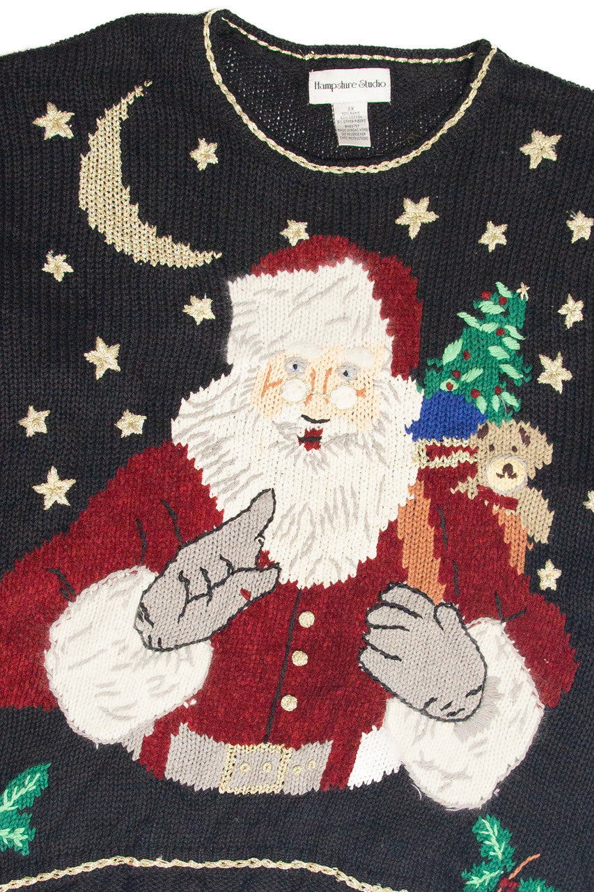 Vintage Black Ugly Christmas Pullover 61871