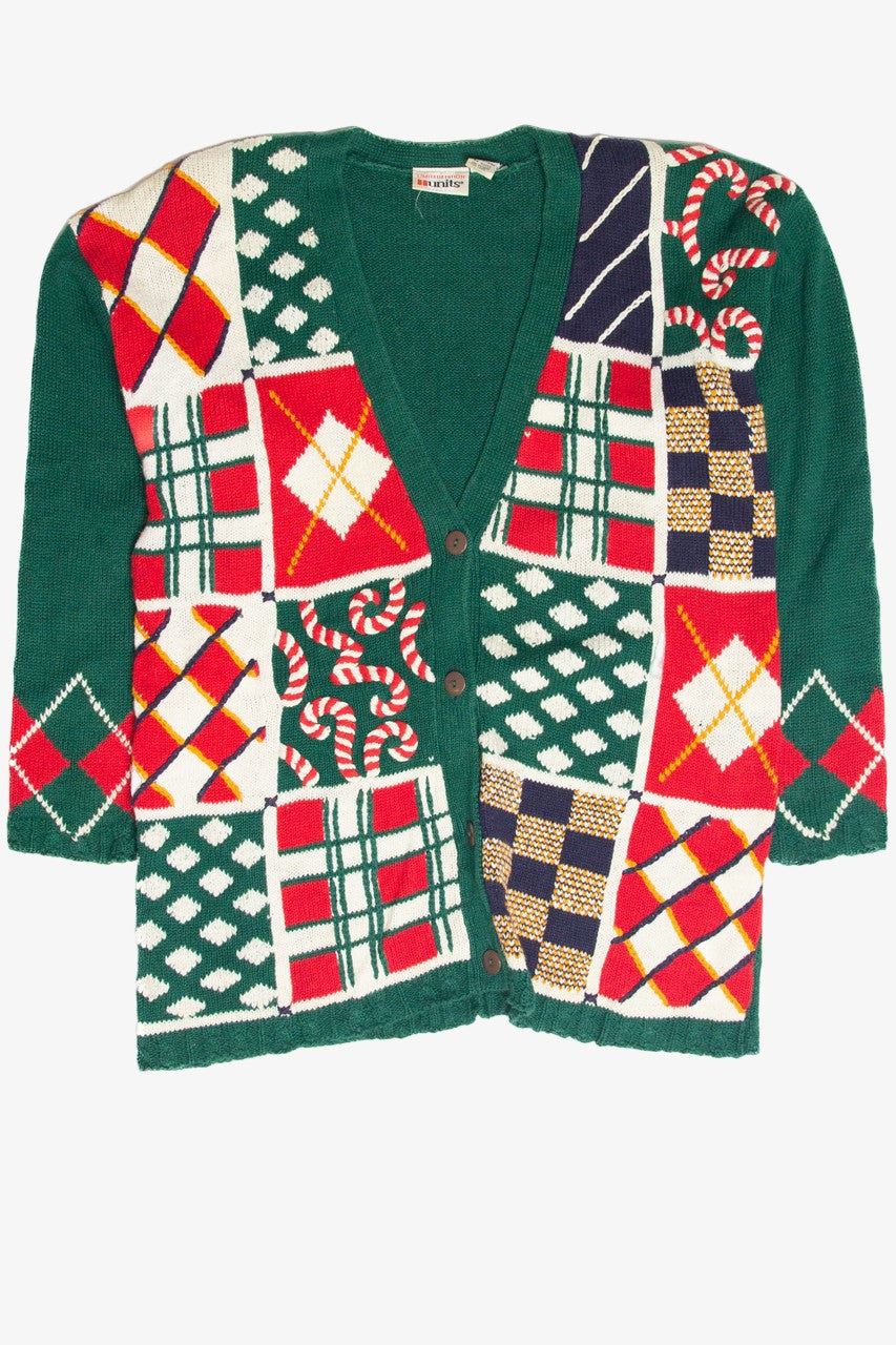Vintage Green Ugly Christmas Cardigan 61874