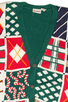 Vintage Green Ugly Christmas Cardigan 61874