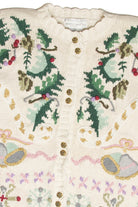 Vintage White Ugly Christmas Cardigan 61875