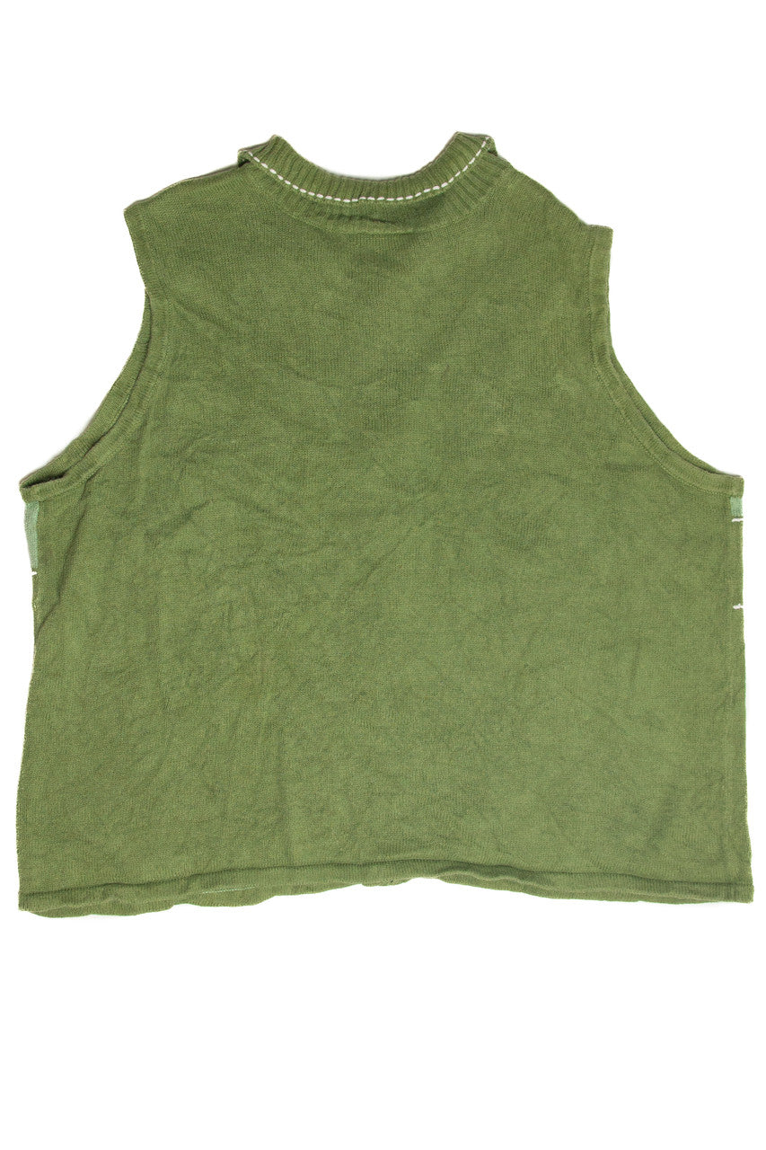 Vintage Green Ugly Christmas Vest 61879