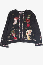 Vintage Black Ugly Christmas Cardigan 61881