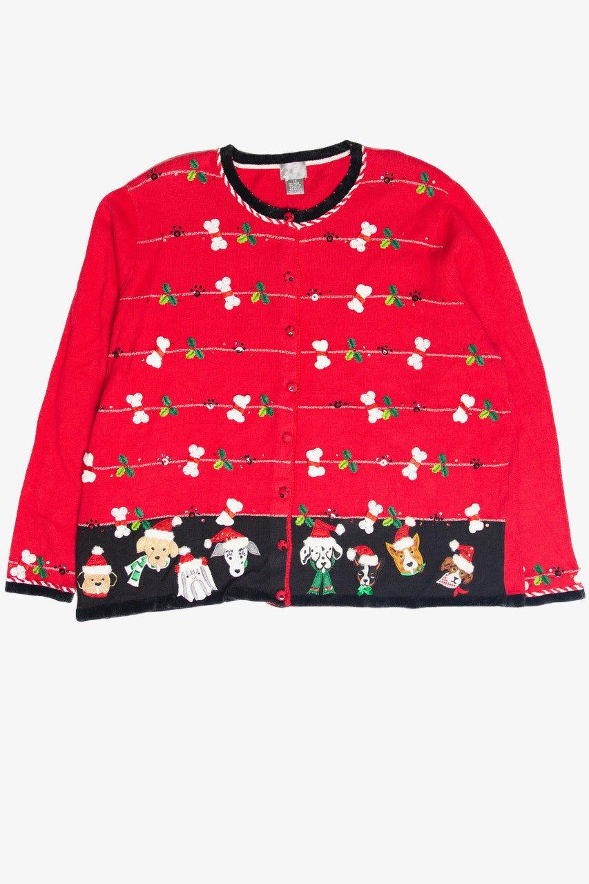 Vintage Red Ugly Christmas Cardigan 61884