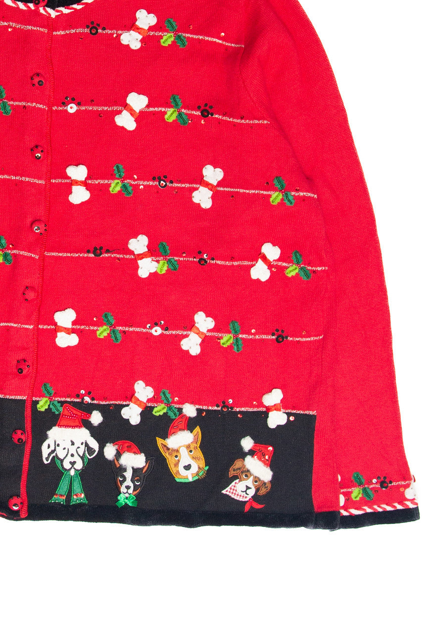 Vintage Red Ugly Christmas Cardigan 61884