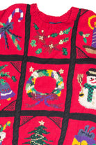 Vintage Red Ugly Christmas Pullover 61886