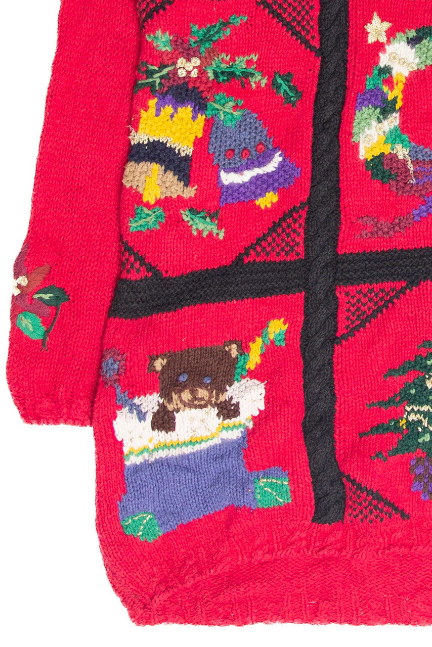 Vintage Red Ugly Christmas Pullover 61886