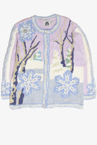 Vintage Purple Ugly Christmas Cardigan 61889
