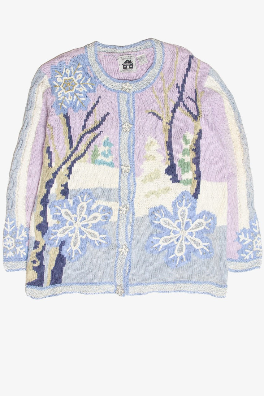 Vintage Purple Ugly Christmas Cardigan 61889