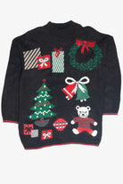 Vintage Black Ugly Christmas Pullover 61890