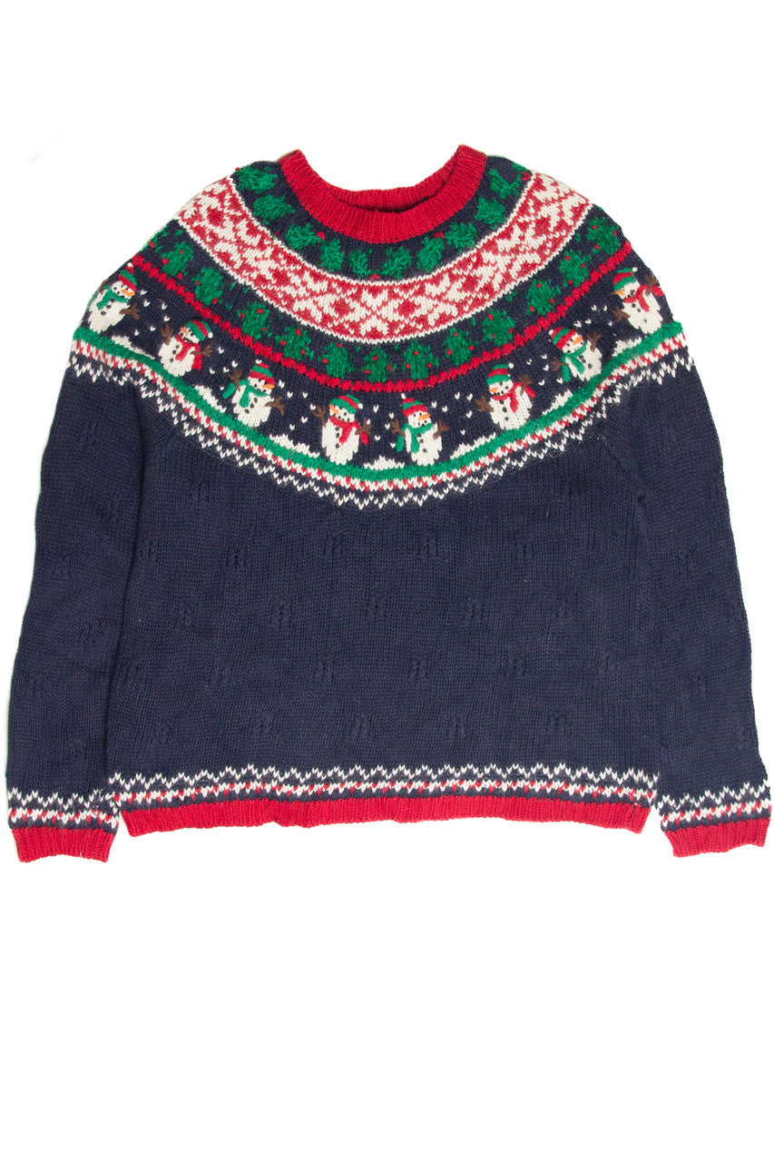 Vintage Blue Ugly Christmas Pullover 61894