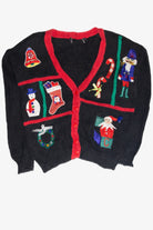 Vintage Black Ugly Christmas Cardigan 61905