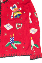Vintage Red Ugly Christmas Cardigan 61906