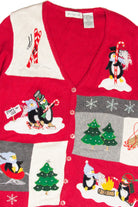 Vintage Red Ugly Christmas Cardigan 61907