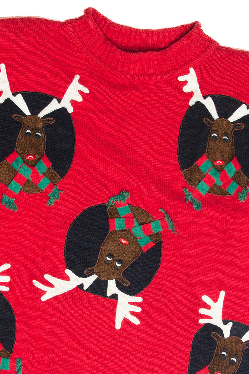 Vintage Red Ugly Christmas Pullover 61908