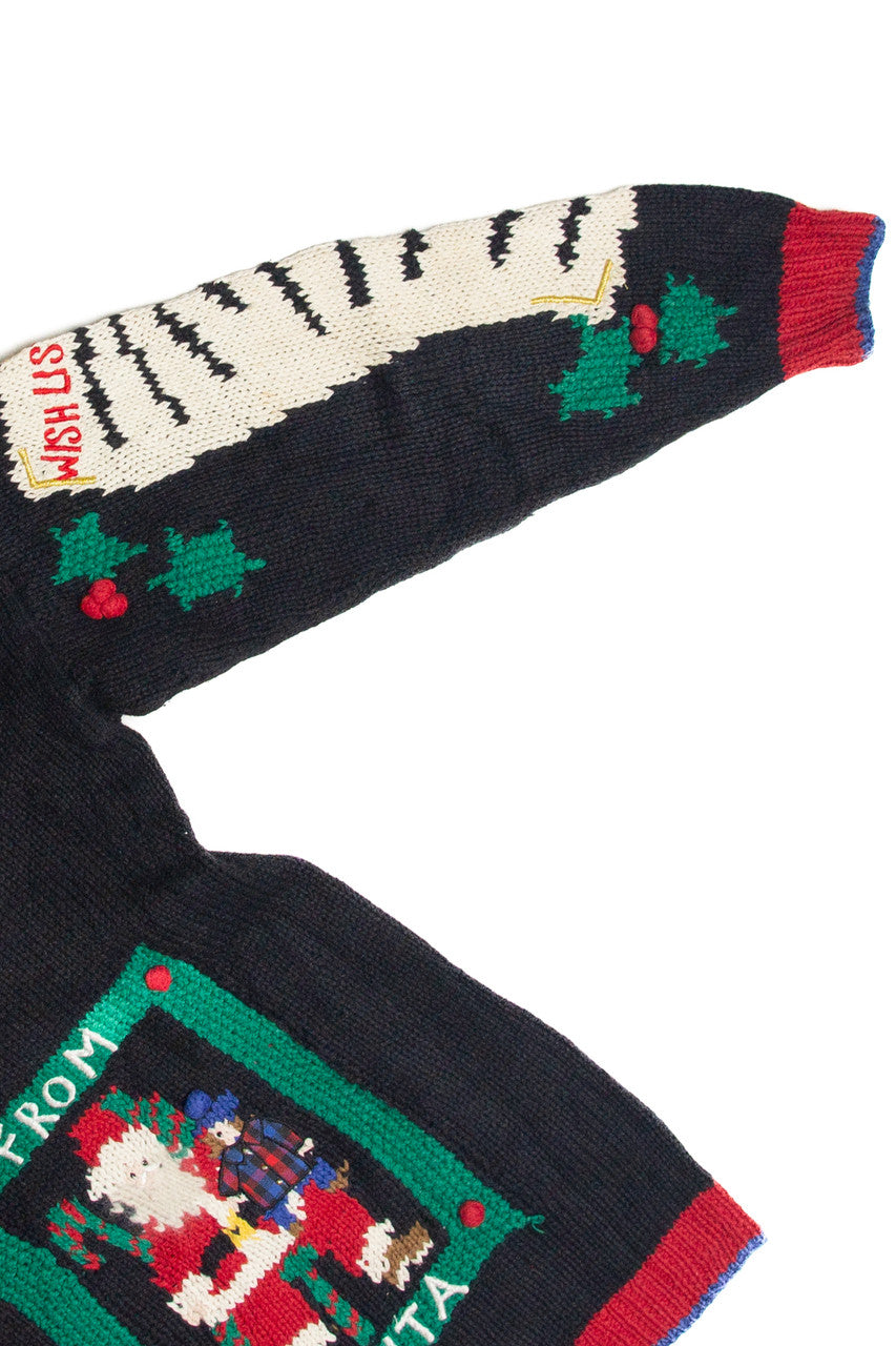 Vintage Black Ugly Christmas Pullover 61910