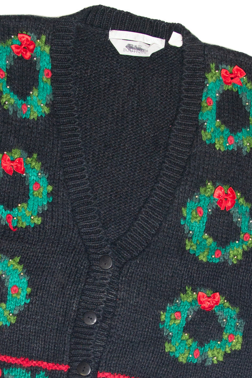 Vintage Black Ugly Christmas Vest 61911