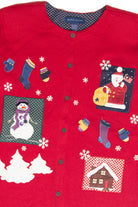 Vintage Red Ugly Christmas Cardigan 61917