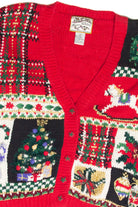 Vintage Red Ugly Christmas Cardigan 61919