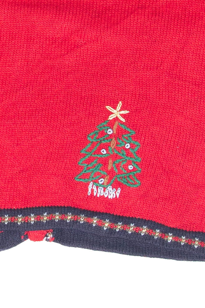 Vintage Red Ugly Christmas Cardigan 61924