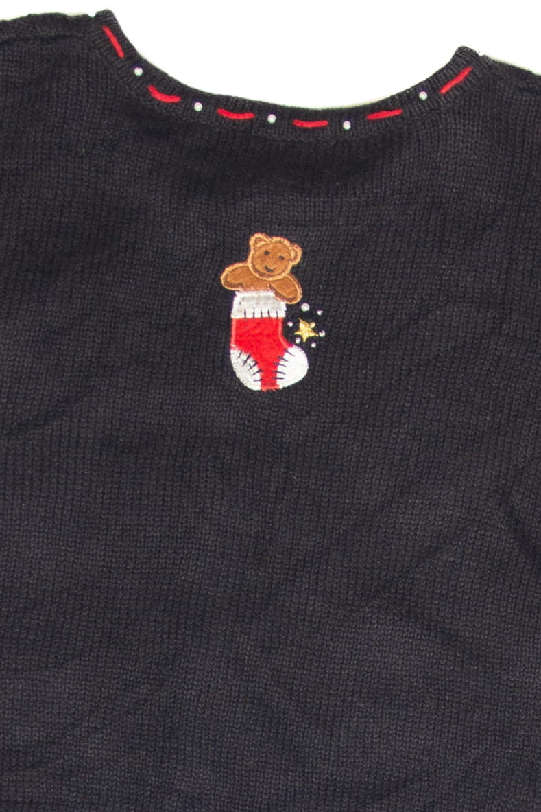 Vintage Black Ugly Christmas Cardigan 61925