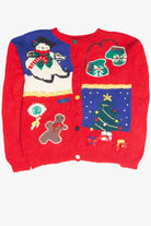Vintage Red Ugly Christmas Cardigan 61928