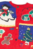 Vintage Red Ugly Christmas Cardigan 61928