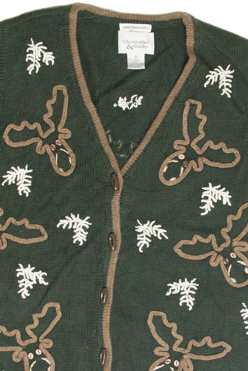 Vintage Green Ugly Christmas Vest 61929