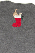 Vintage Gray Ugly Christmas Cardigan 61933