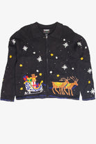 Vintage Black Ugly Christmas Cardigan 61939