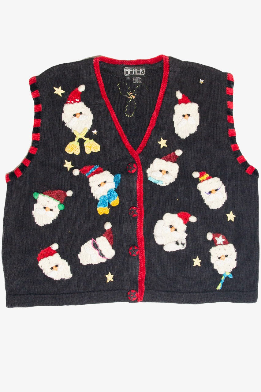 Vintage Black Ugly Christmas Vest 61940