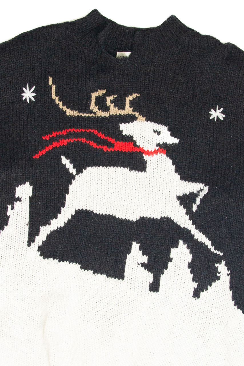 Vintage Black Ugly Christmas Pullover 61942