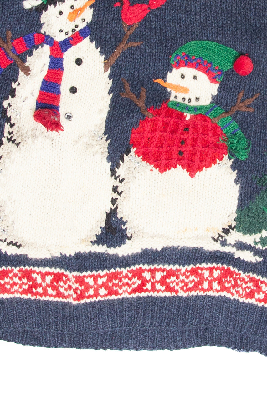 Vintage Blue Ugly Christmas Pullover 61943