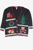 Vintage Black Ugly Christmas Cardigan 61946