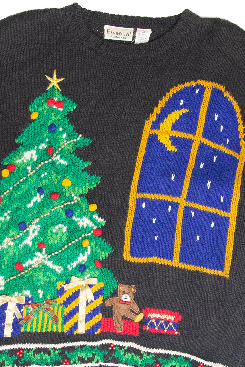Vintage Black Ugly Christmas Pullover 61951
