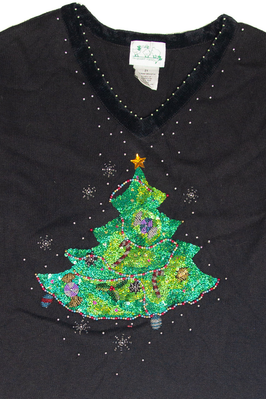 Vintage Black Ugly Christmas Pullover 61955