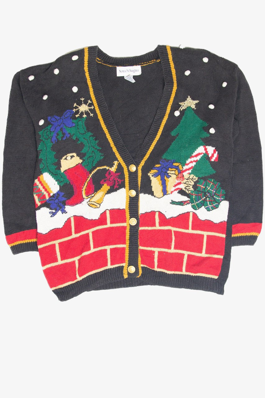 Vintage Black Ugly Christmas Cardigan 61959