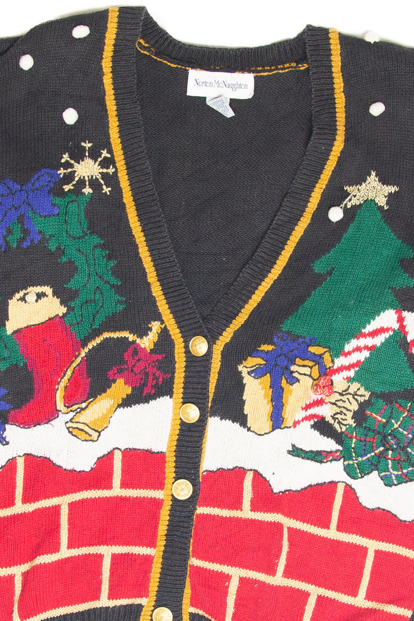 Vintage Black Ugly Christmas Cardigan 61959