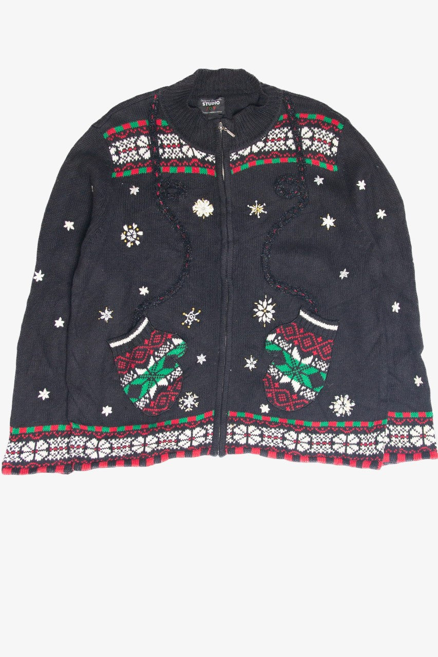 Vintage Black Ugly Christmas Cardigan 61962