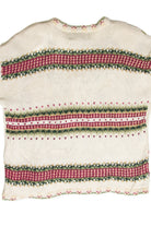Vintage White Ugly Christmas Cardigan 61963