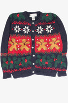 Vintage Blue Ugly Christmas Cardigan 61964