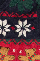 Vintage Blue Ugly Christmas Cardigan 61964